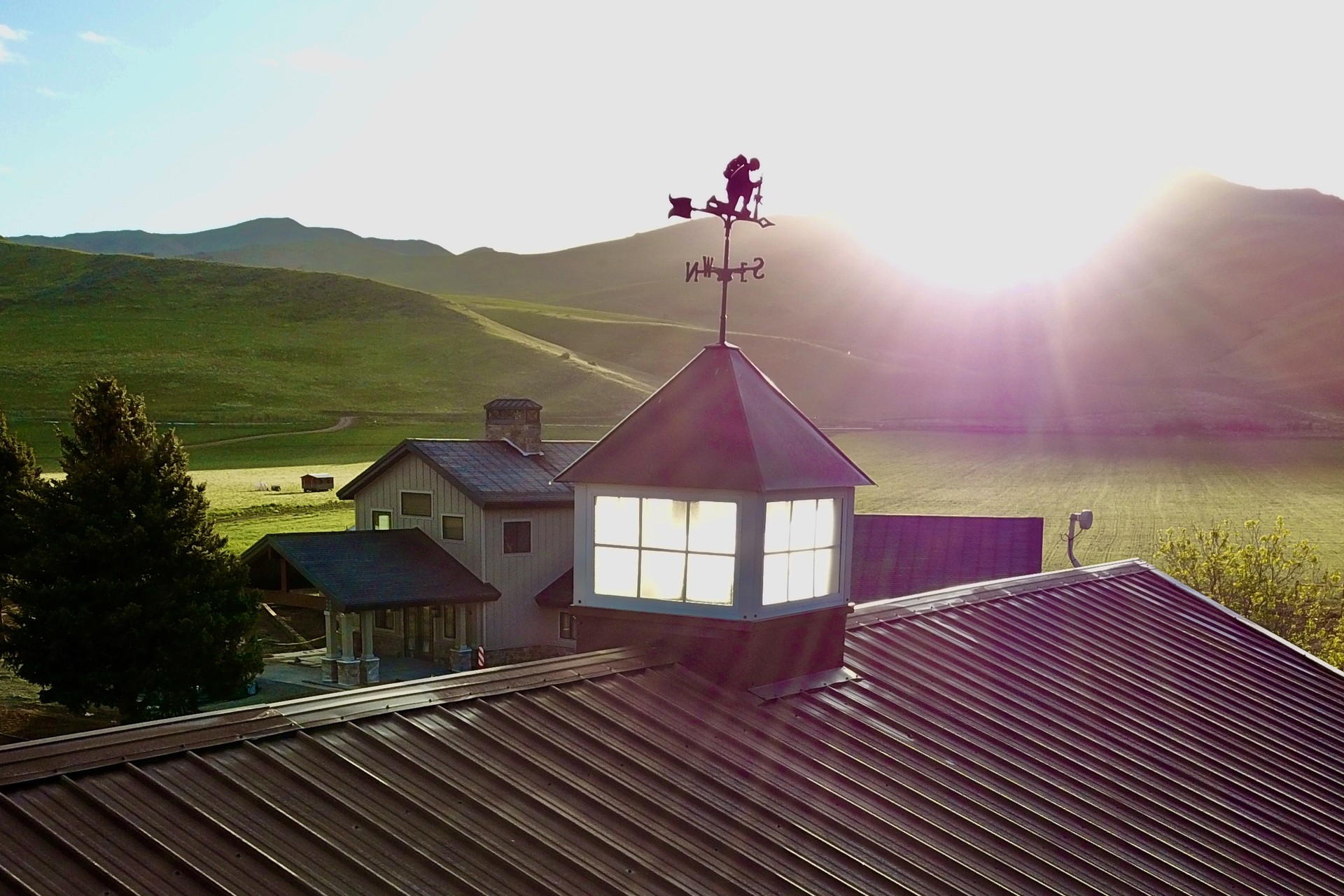 The lodge at dawn