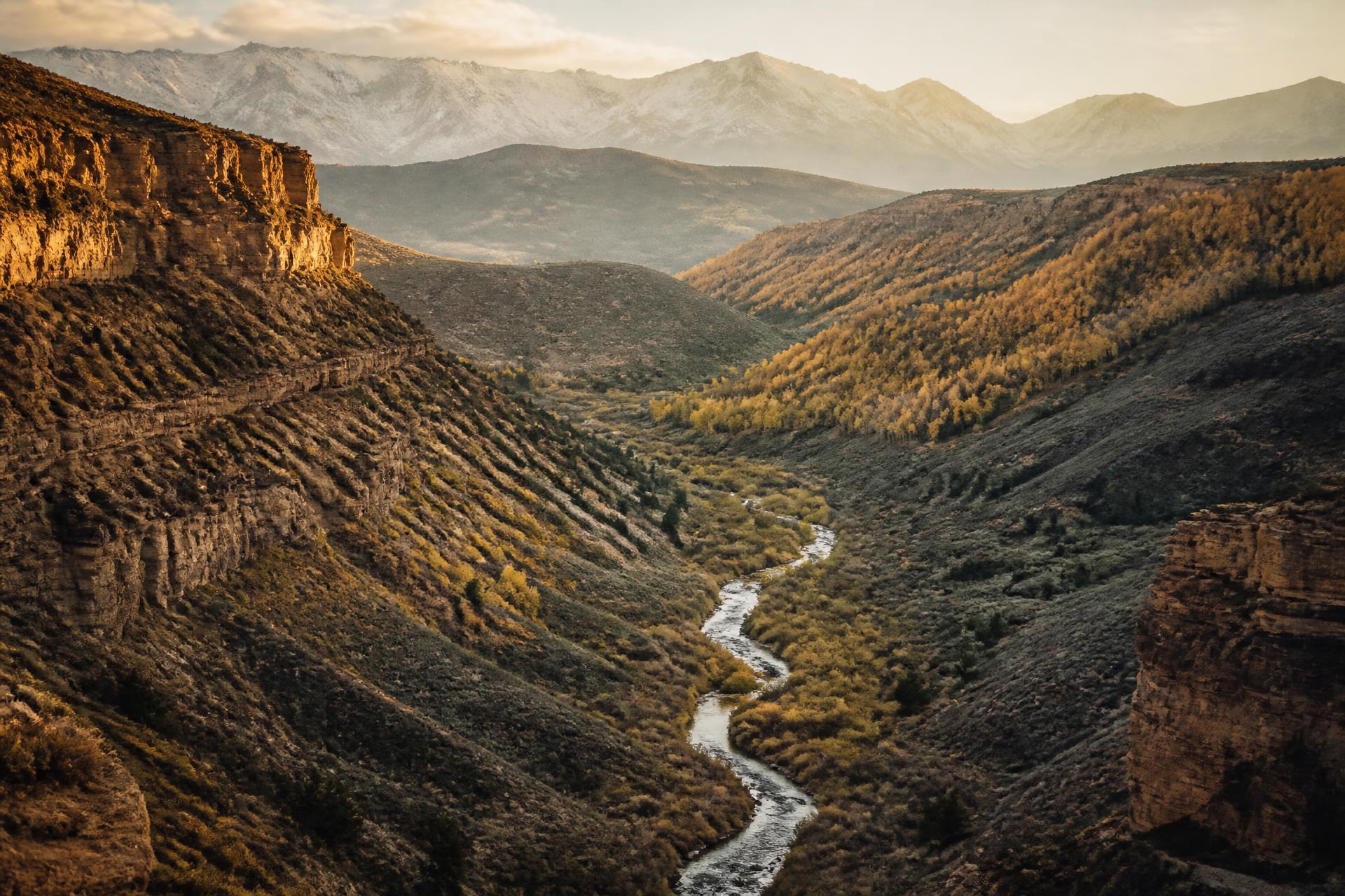 A canyon opening into the high country of the Wasatch, Warrior Rizen Ranch